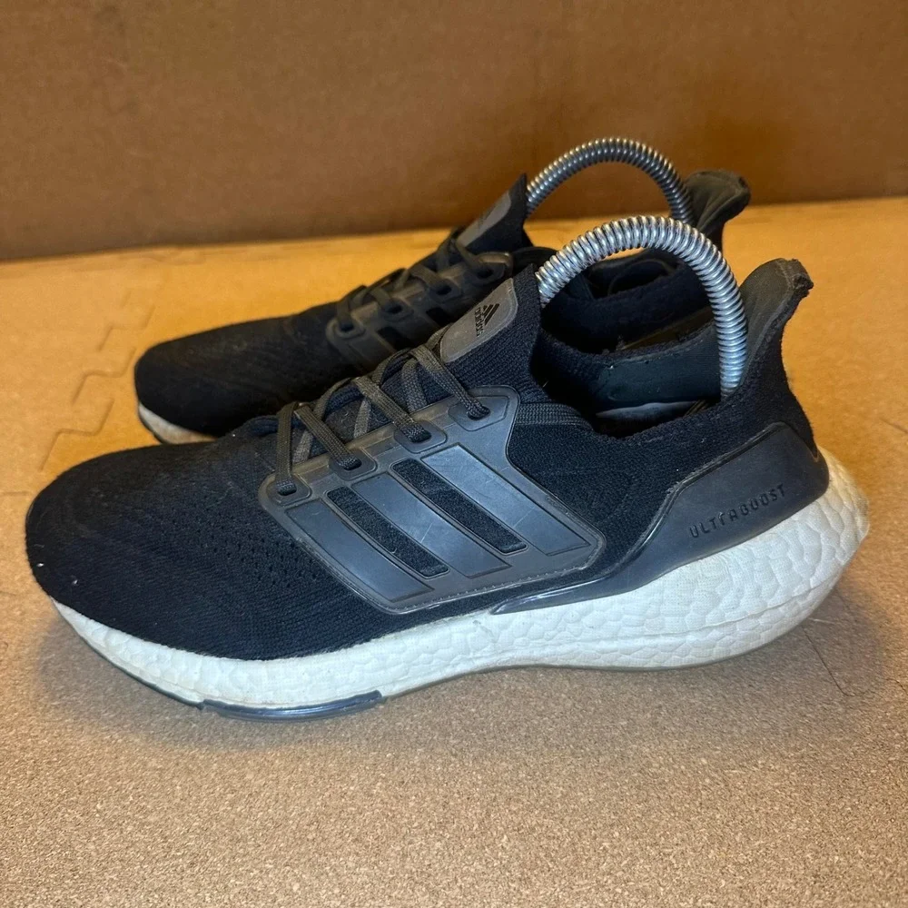 Adidas Ultraboost 21 Mens Running Shoes Core Black FY0378 Size 6.5